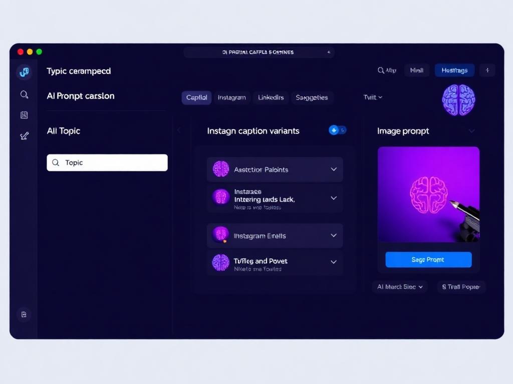 AI Social Content + Prompt Composer